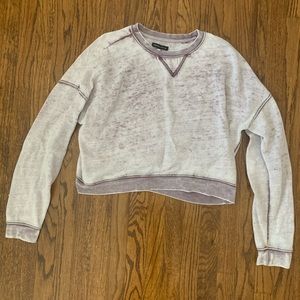 Purple crop long sleeve